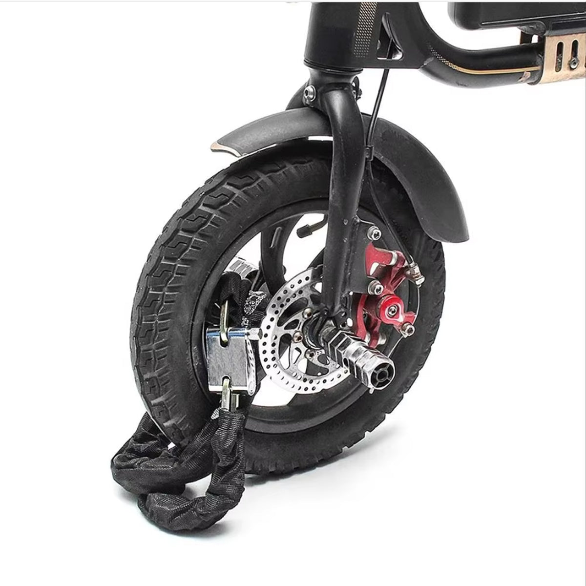 6 Ft Chain And Lock Kit Heavy Duty Chain Lock Security Long Chain Bike w/ 3 keys