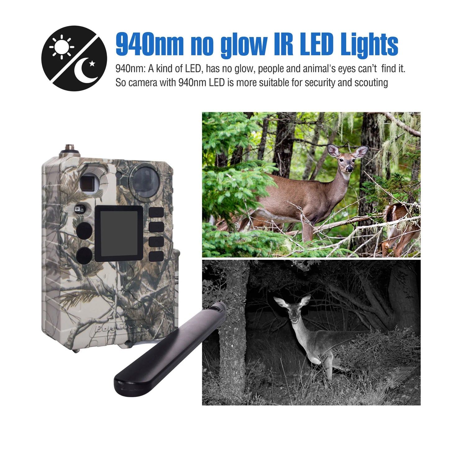 BolyGuard 2025 BG310-M 18MP 720P Trail Camera 940nm IR Night Vision, 4G Wireless, Outdoor Hunting Camera+gift 32GB TF