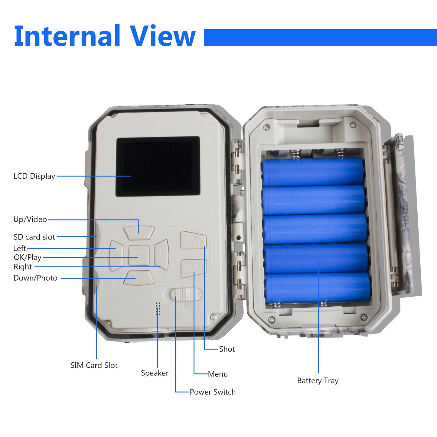 BolyGuard BG636-K Trail Game Camera 64MP 1080P Hunting Camera Wildlife Camera IP68 940nm No Glow Black IR Outdoor Night Vision
