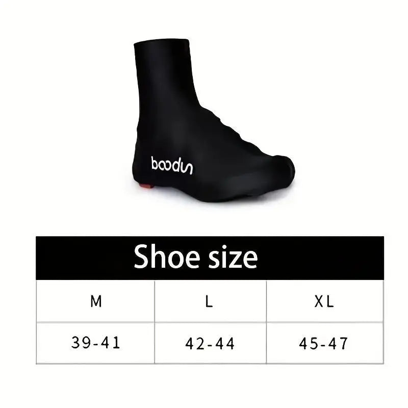 Waterproof Reflective Bicycle Shoe Covers – Dustproof, Windproof, Warm Cycling Overshoes, High-Elasticity Booties for Road & Mou