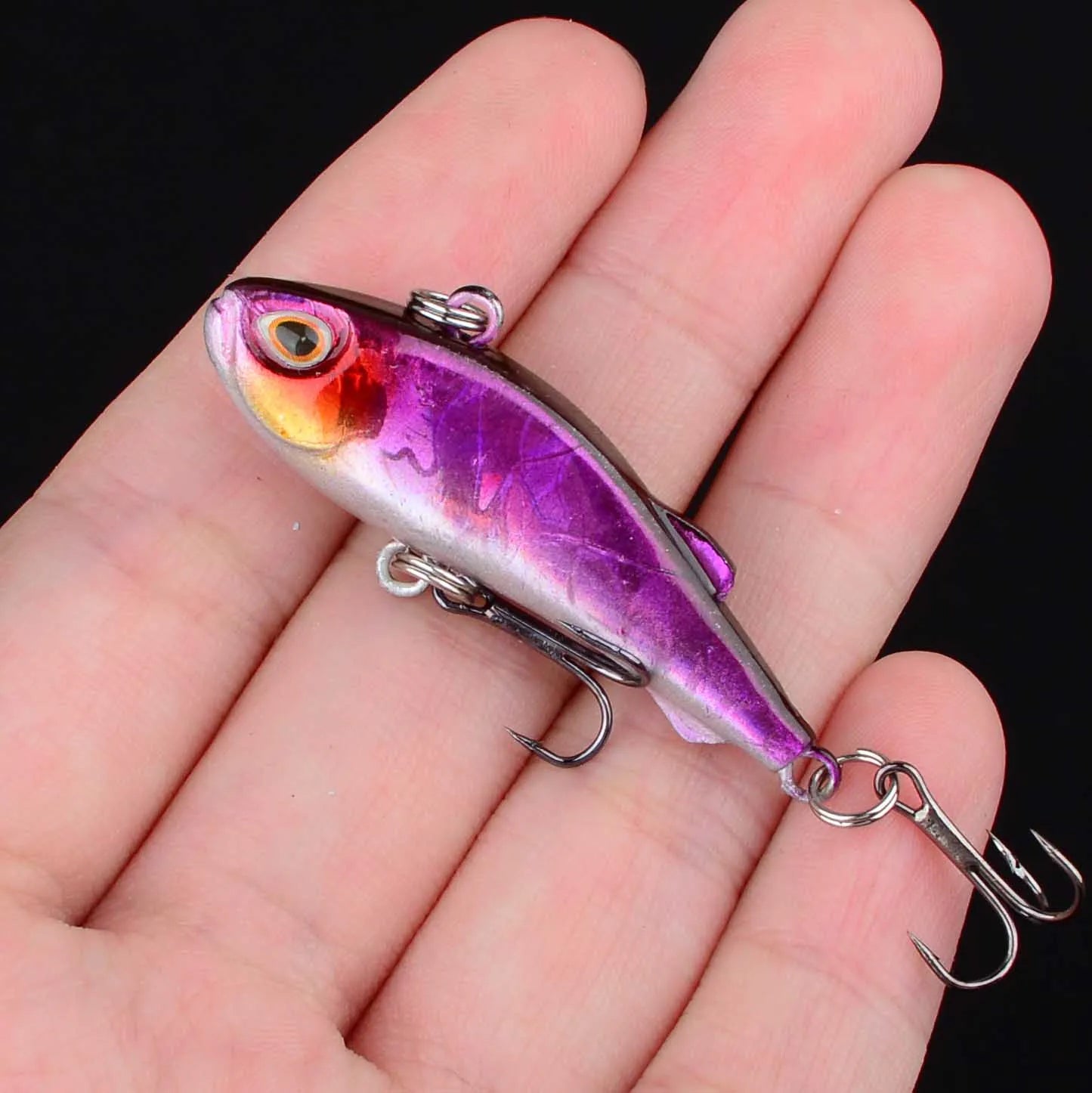 1Pc Mini VIB Fishing Lure Vibration Artificial Baits Winter Ice Fishing Wobblers Bass Crankbait Fishing Tackle