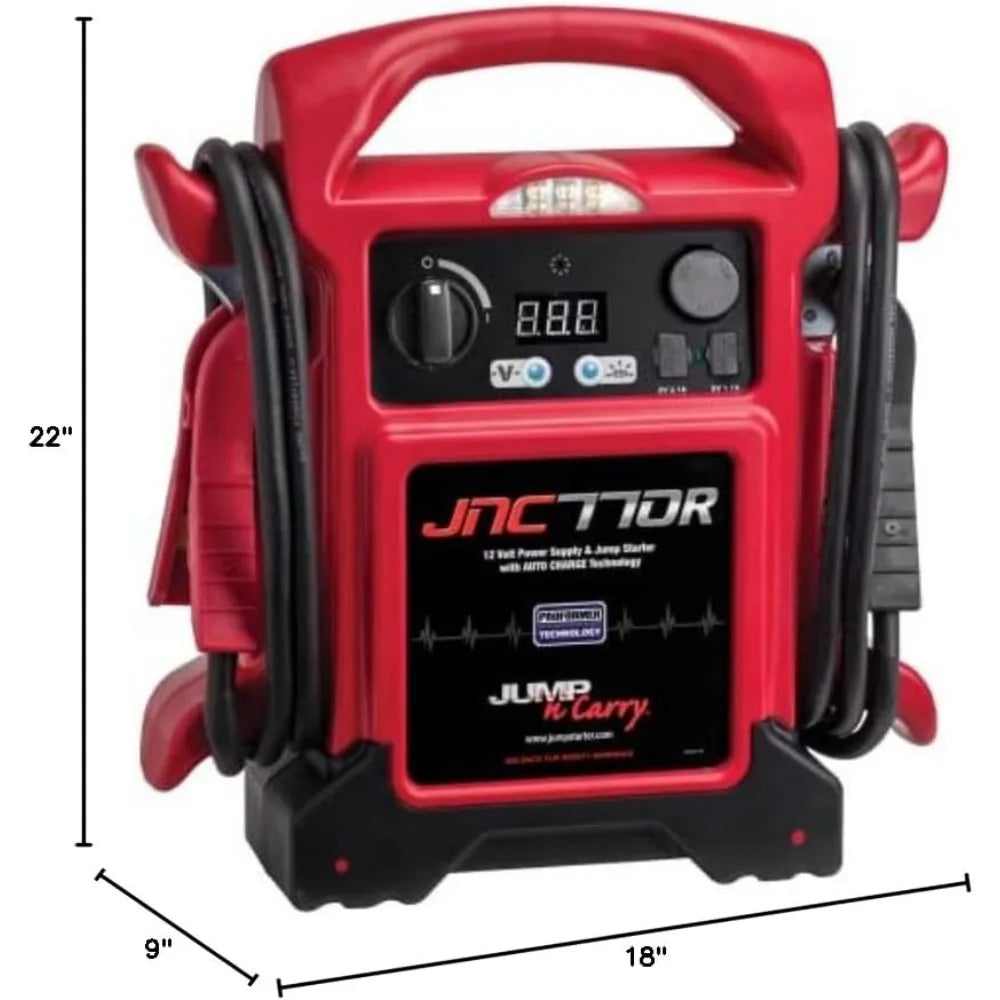 Clore Automotive Jump-N-Carry JNC770R 1700 Peak Amp Premium 12 Volt Jump Starter - Red