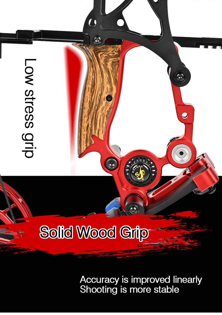 New Fiery Compound Bow Pulley Bow Adult Outdoor Archery Steel Ball and Arrow Dual-purpose Adult Bow High Precision Shooting