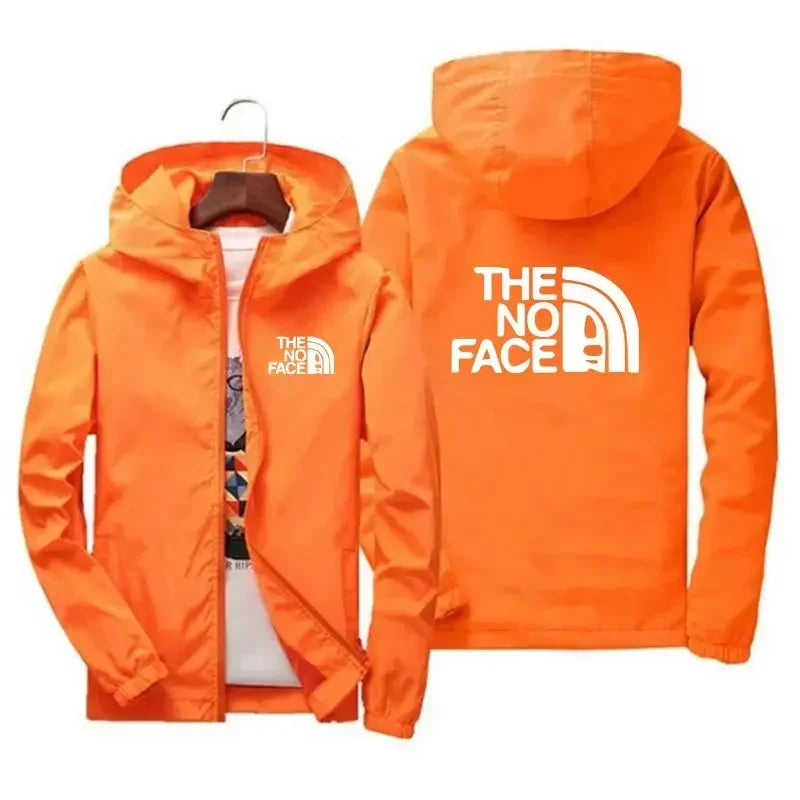 Spring and autumn men's and women's casual jacket new outdoor fishing windproof waterproof men's large size hooded coat