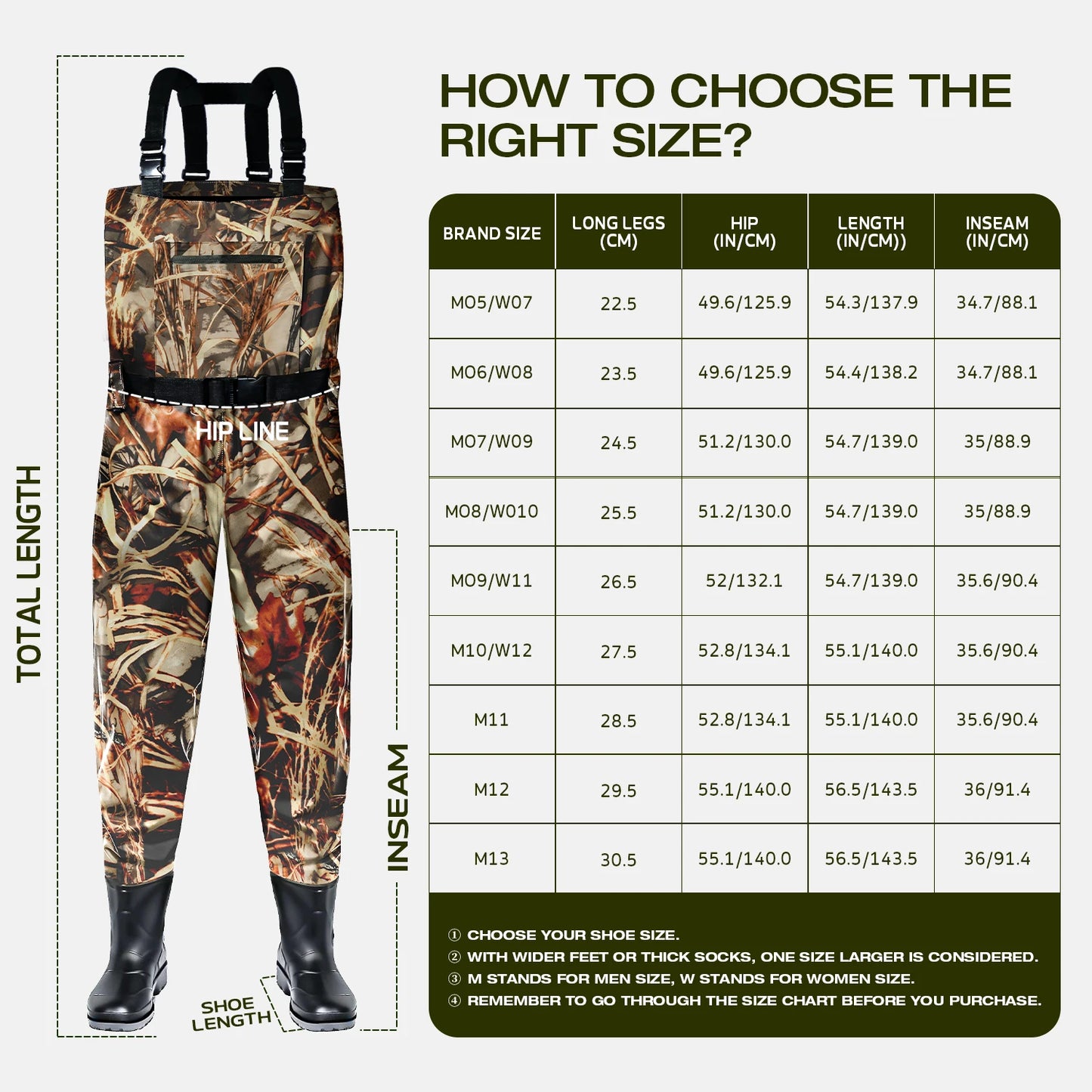 Camouflage Dead Leaf Pattern Adult Waders Breathable Lightweight Fishing Hunting Waders for Men Women Outdoor Activities
