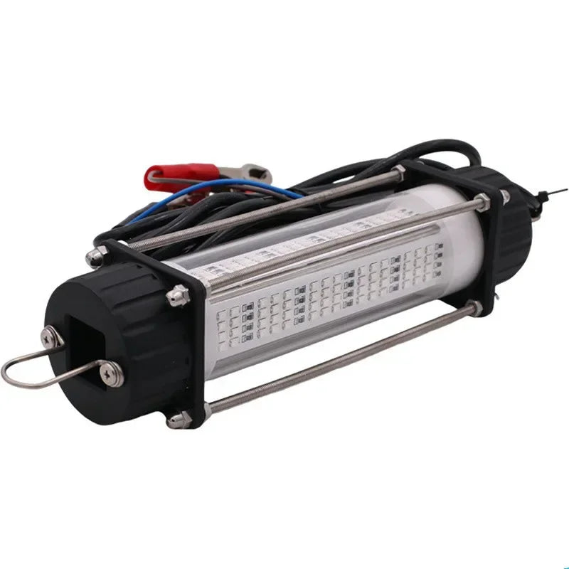 12V 120W LED Bait Submersible Fishing Waterproof High-Power Fish Underwater White Lure Light Night Fishing Finder