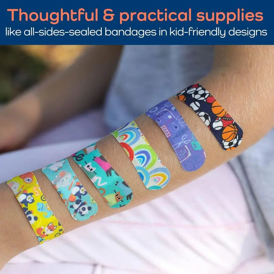 Large Home First Aid Kit for Kids 270 Pc. for Car, Home, Dorm, amp Boat with LatexFree Bandages 10 x 7 x 3.5 in. Travel First Ai