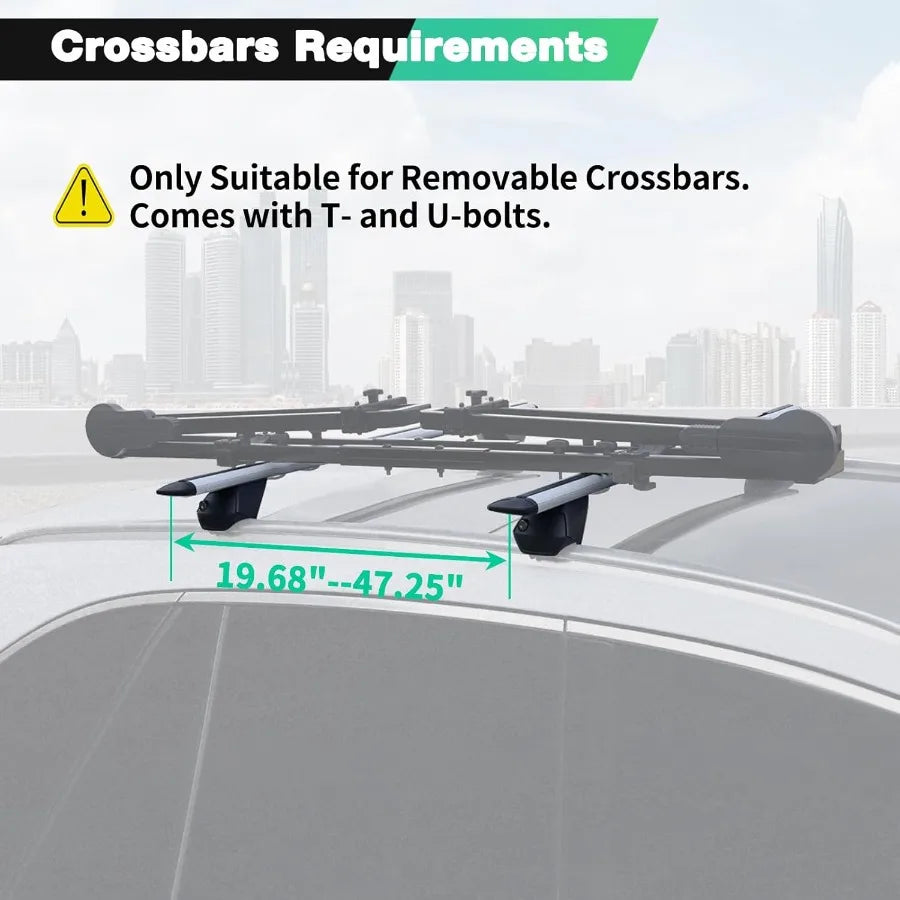 Roof Bike Rack Mount Upright Rooftop Bike Rack with Two Arms 1 Bike Carrier Car Roof Bicycle for Car SUV Only Suitable for Remo