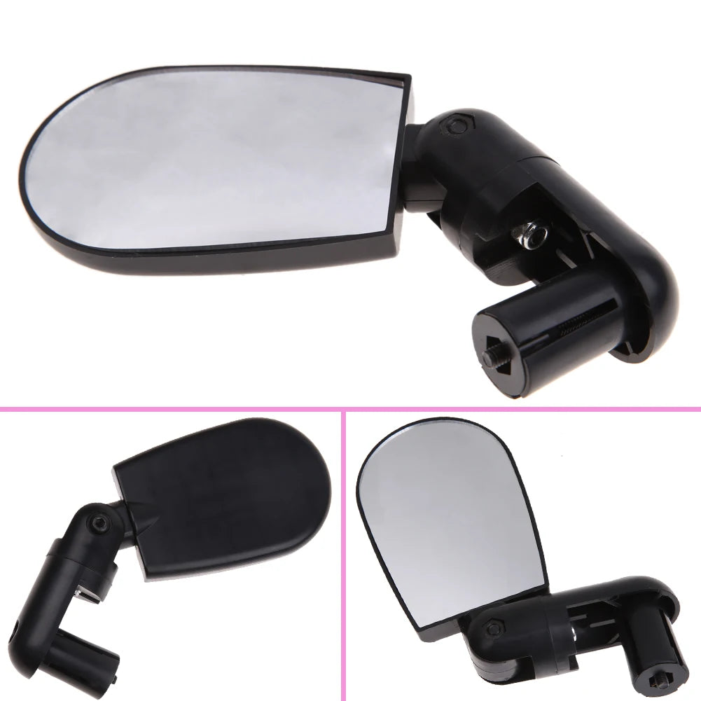 Bicycle Rearview Mirror Mini Bike Rearview Mirror Wide View Handlebar Bike Mirror Adjustable Angle for MTB Road Bike