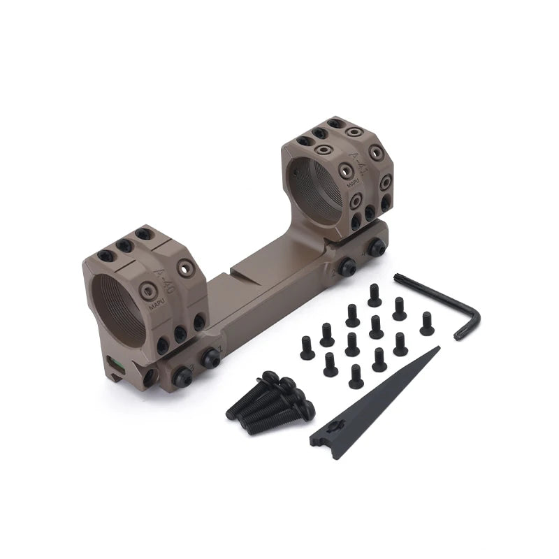 6 MIL 20.6MOA Scope Rings 1.54 inch for 1913 Picatinny Rails, AR15, M4 one Piece Scope 34mm Mount, Desert Black Color,US Stock