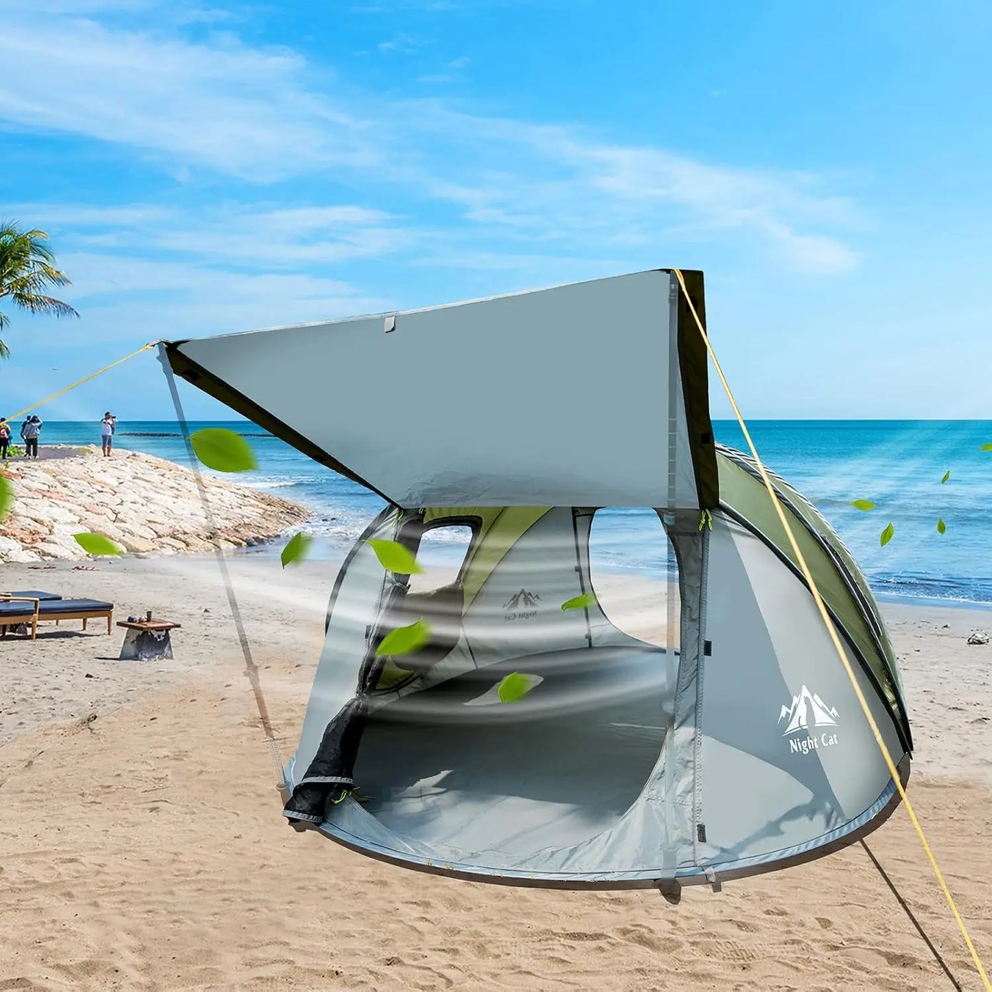 2-Person Waterproof Pop-Up Camping Tent: Instant Setup, Family-Friendly for Outdoor Adventures