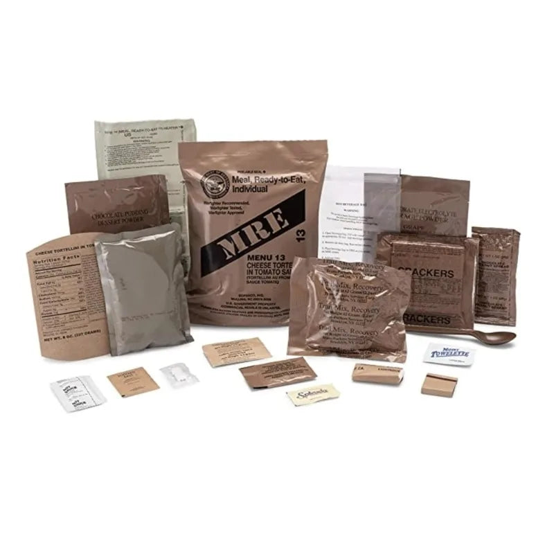 MRE Meals Ready to Eat Emergency Food Supply for Survival Camping Outdoor 12 Pack Case