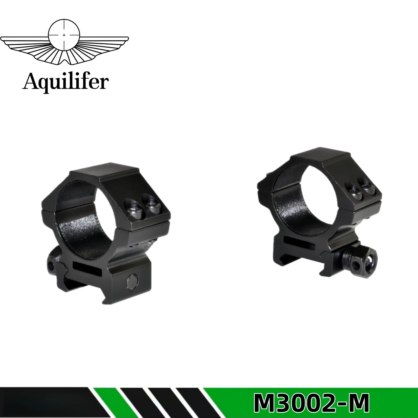 Aquilifer 25.4mm/30mm Picatinny Rail Scope Rings 2-Piece Aluminum High Profile Tactical Optic Mounts for Hunting Shooting