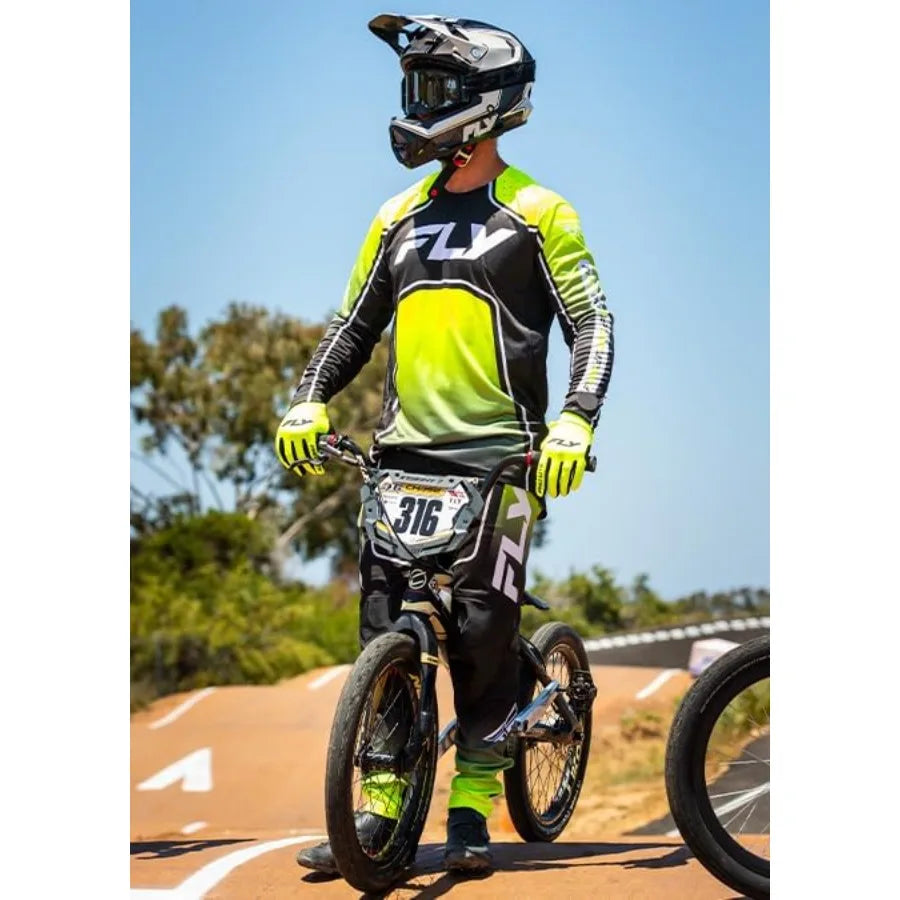 Fly Racing Rayce Full-Face Mountain Bike/BMX Helmet ASTM F1952 DH Certified CPSC 1203 CE EN1078 Poly-Alloy Shell TFV Ventilatio