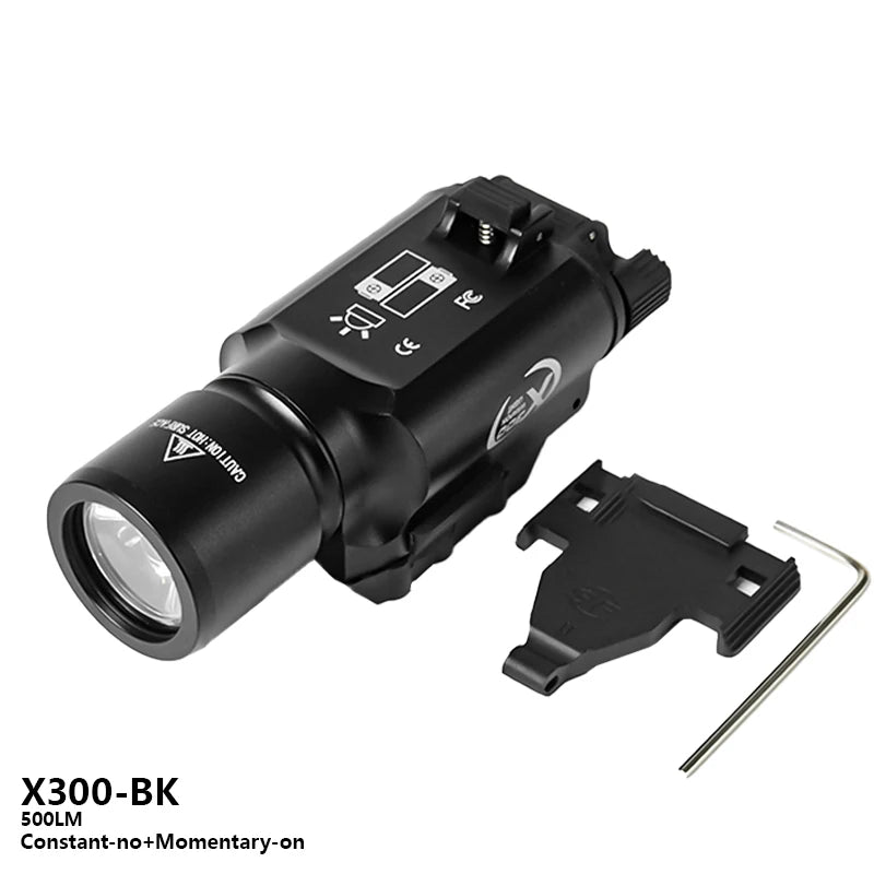 US Warehouse Metal SF X300 X300U Ultra Pistol Scout Light Tactical Rifle Airsoft Hunting Weapon Flashlight for 20mm Rail