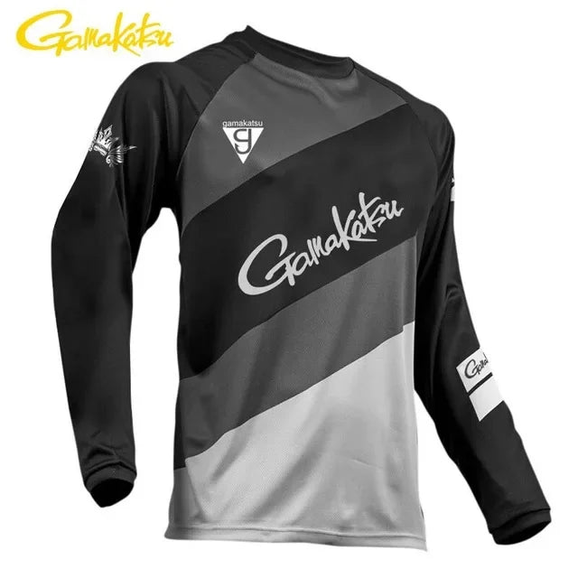 Long Sleeve Fishing Wear Male Outdoor Sports Shirts Clothing Anti UV Breathable Cycling Hunting Hiking Clothes