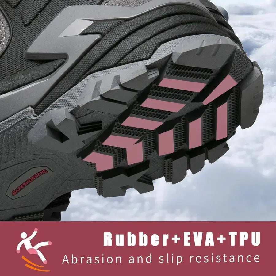 Waterproof Composite Toe Boots for Men Women, Slip Resistant Construction Boots, Lightweight Puncture Proof Safety Toe Shoes for