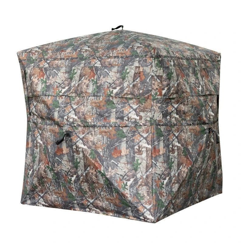 360 Degree Camo Hunting Tent Quick Setup 2 Person Fishing Bird Watching Shelter
