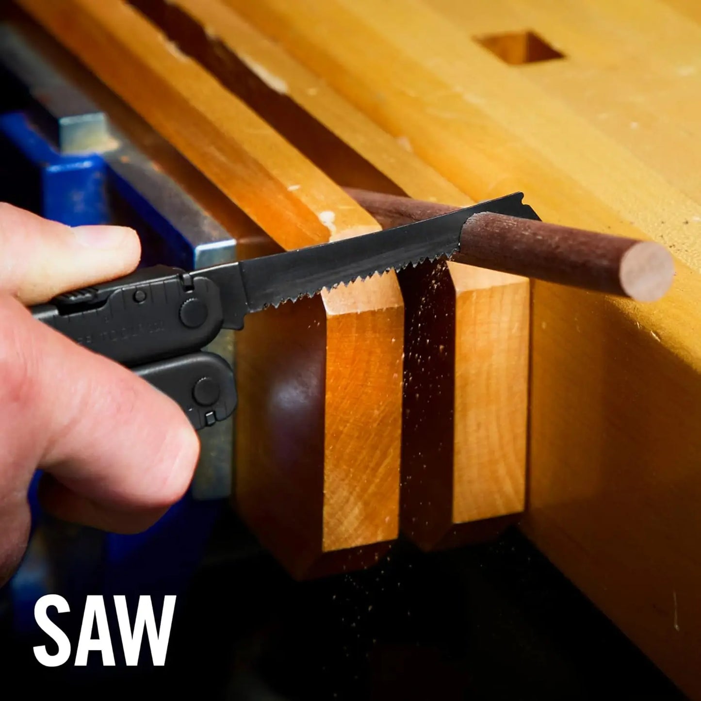 Super Tool 300 Multitool with Premium Replaceable Wire Cutters and Saw, Black