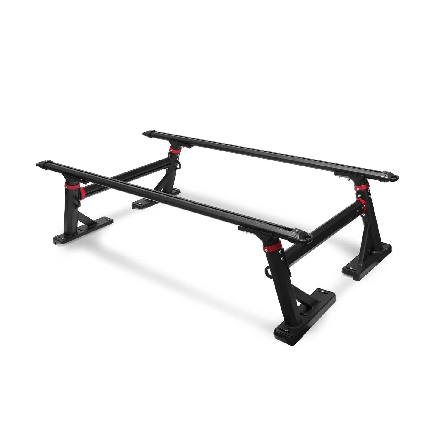 Universal Truck Ladder Rack Crossbar 800 LBS Capacity Aluminum 18-28''High Adjustable for Ford F-Series/Ram/Tacoma/Tundra/Canyon