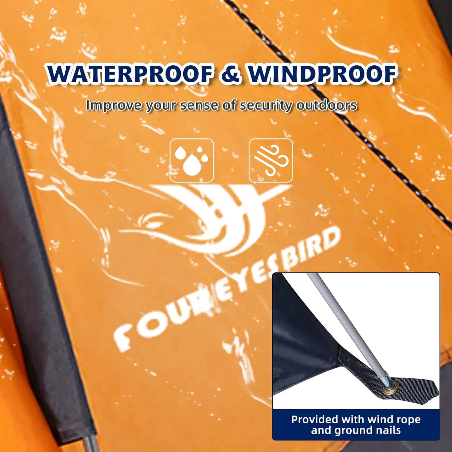 7.2x4x4ft Single Backpack Tent, Waterproof for Camping & Hiking, Lightweight Durable