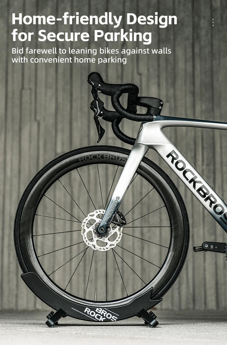 ROCKBROS Bicycle Park Rack Indoor Bike Storage Parking Stand 30-80 MM Width Adjustable For MTB Road Bike Bicycle Accessories