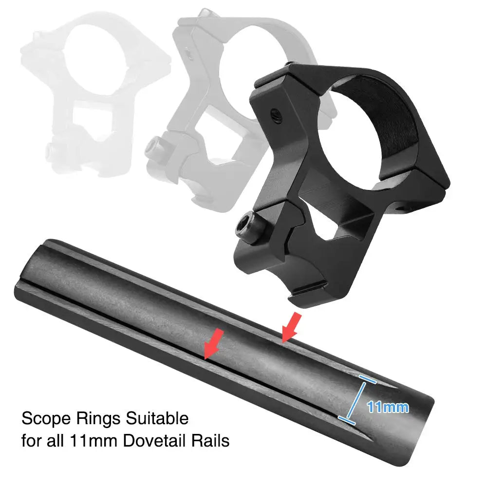 CVLIFE 1 Inch Scope Rings - Scope Mount for Dovetail and Picatinny Rails - 2 Pieces