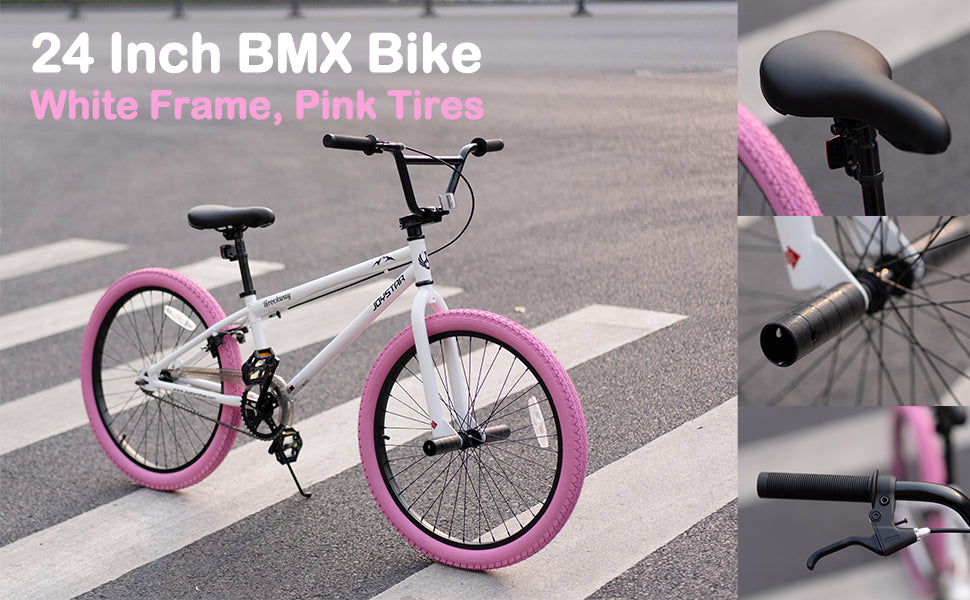 JOYSTAR Brockway Freestyle Kids BMX Bikes Kids Bicycles for 6-14 Years Old Boys Girls and Beginner-Level Riders 2 Pegs