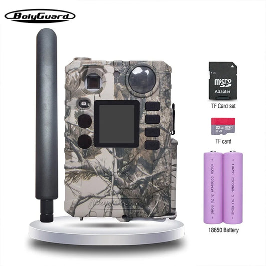 BolyGuard 2025 BG310-M 18MP 720P Trail Camera 940nm IR Night Vision, 4G Wireless, Outdoor Hunting Camera+gift 32GB TF