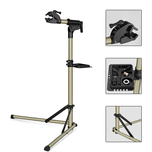 ROCKBROS Bicycle Repair Stand Aluminum Alloy Bike Work Stand Bike Rack Holder MTB Road Bicycle Maintenance Repair Tools Rack