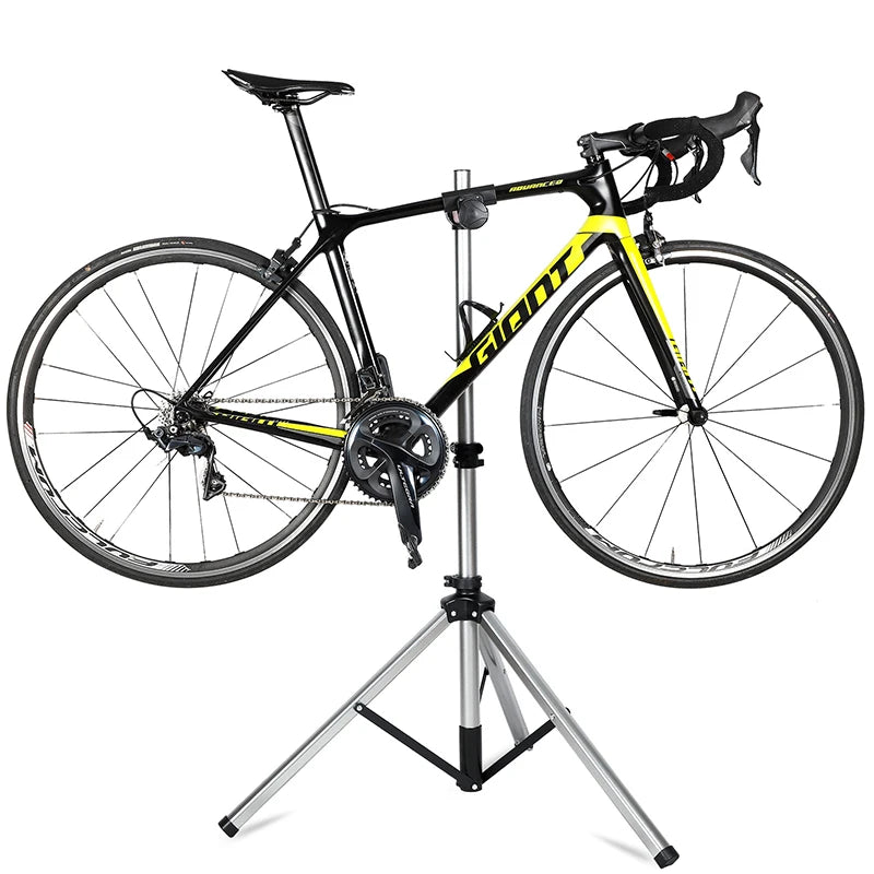 WEST BIKING Portable Bike Repair Stand Aluminum Alloy MTB Road Bicycle Repair Workstand Adjustable Storage Display Stand
