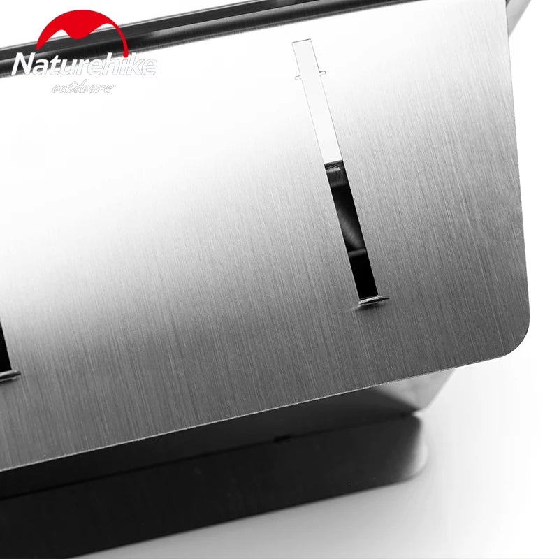 Naturehike Outdoor IGT Stove Portable Folding Stainless Steel Embedded BBQ Picnic Charcoal Grill Oven Tool Camping Accessories
