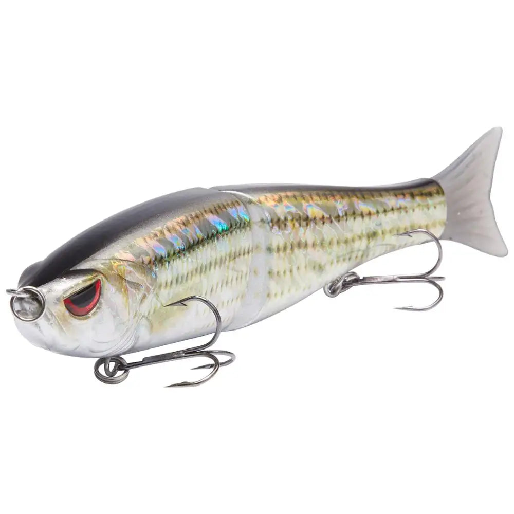Bassdash Swimbaits Pike Trout Glide Baits Minnow Hard Bass Fishing Lure 7in/2.2oz 4.5in/0.65oz