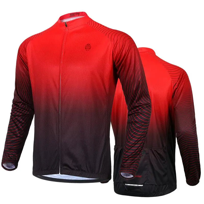 WEST BIKING Cycling Jersey Long Sleeve Team Racing Bike Clothing Comfortable Men Shirt Fitness Running Sport Bicycle Jersey