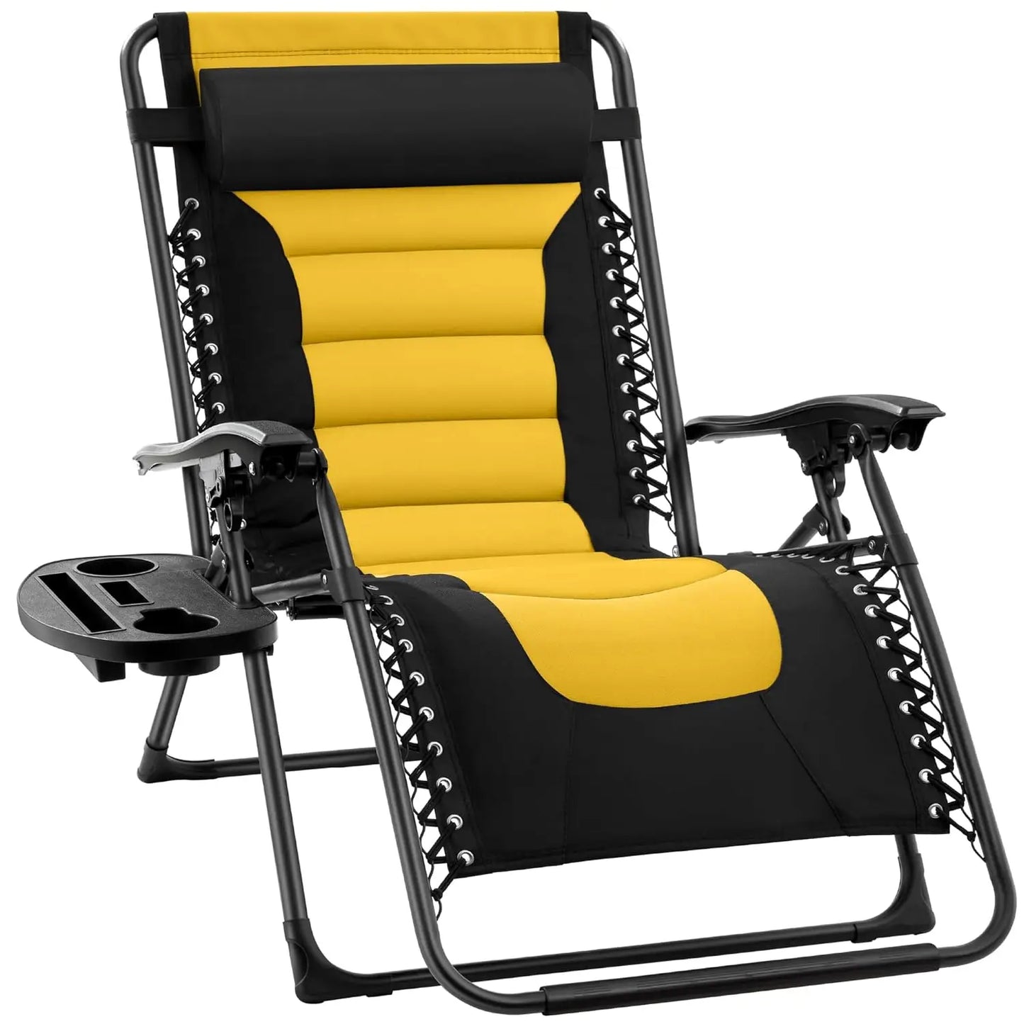 Oversized Padded Zero Gravity Chair, Folding Outdoor Patio Recliner, XL Anti Gravity Lounger for Backyard, Customized