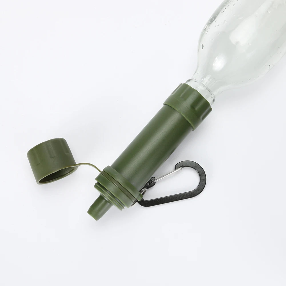 Outdoor Personal Drinking Water Filtering Tools Survival Water Filter with Straw