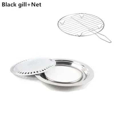 Smokeless Barbecue Grill Pan Gas Household Non-Stick Gas Stove Plate Electric Stove Baking Tray BBQ Grill Barbecue Tools Outdoor