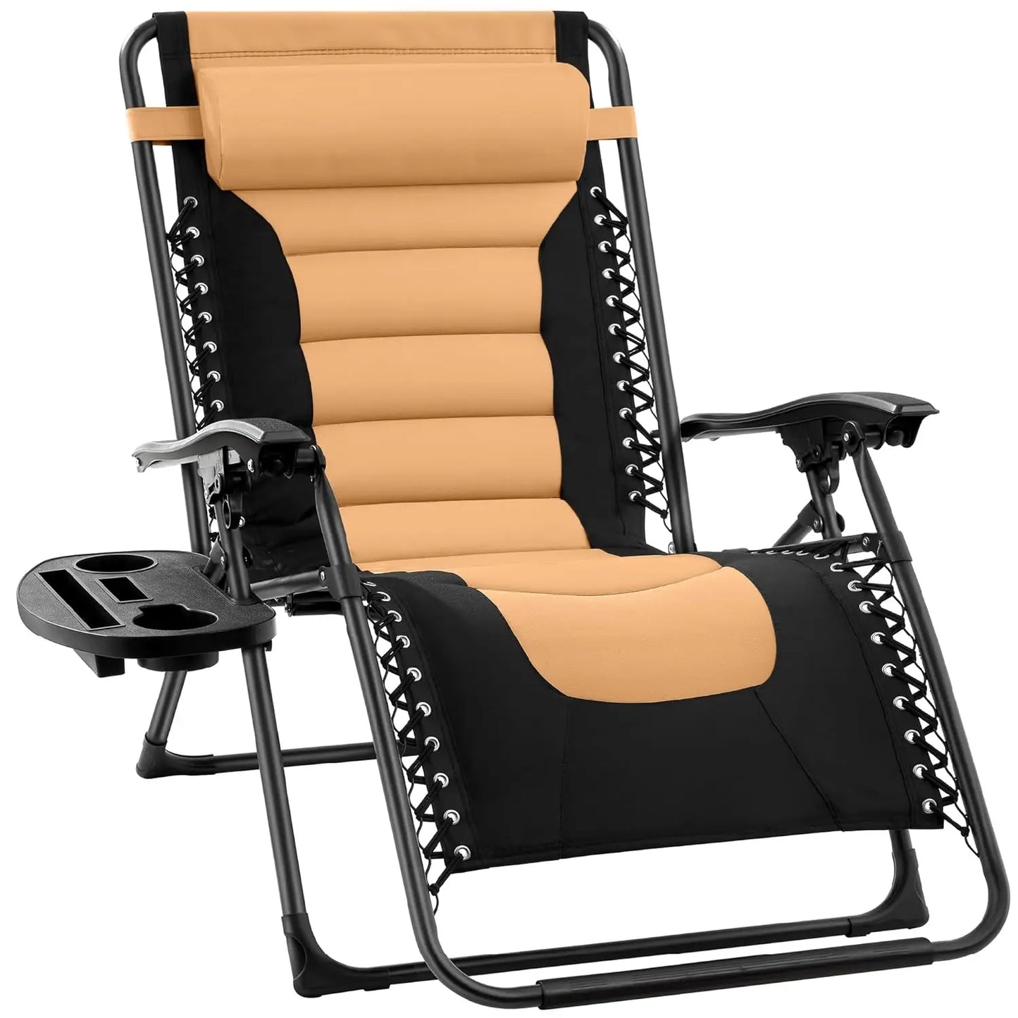 Oversized Padded Zero Gravity Chair, Folding Outdoor Patio Recliner, XL Anti Gravity Lounger for Backyard, Customized