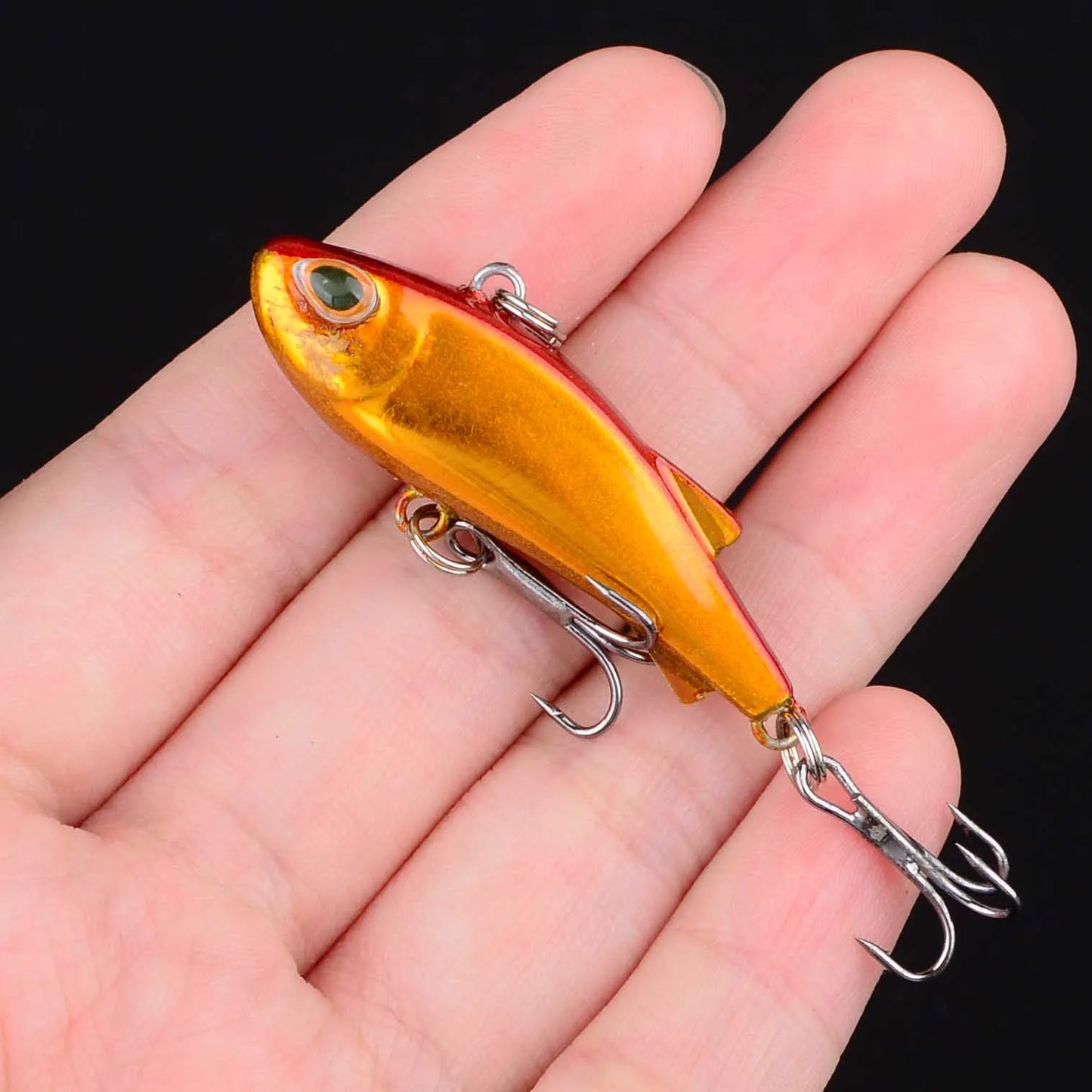 1Pc Mini VIB Fishing Lure Vibration Artificial Baits Winter Ice Fishing Wobblers Bass Crankbait Fishing Tackle