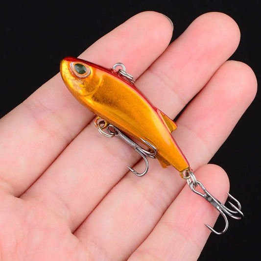 1Pc Mini VIB Fishing Lure Vibration Artificial Baits Winter Ice Fishing Wobblers Bass Crankbait Fishing Tackle