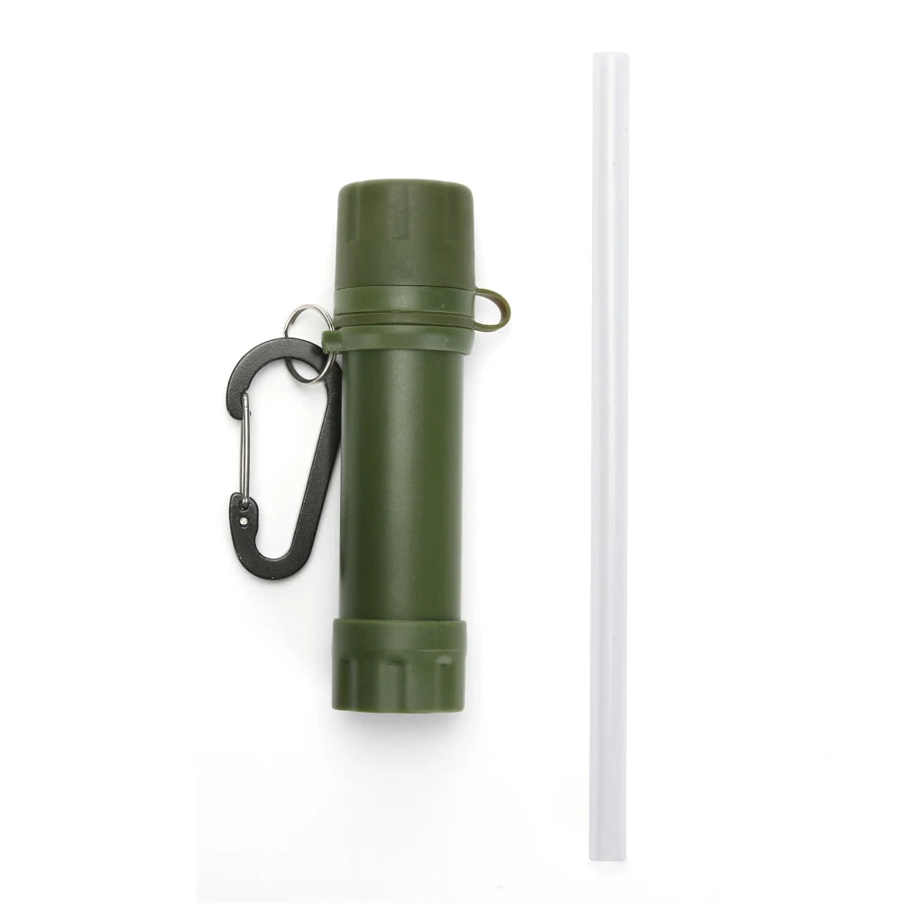 Outdoor Personal Drinking Water Filtering Tools Survival Water Filter with Straw
