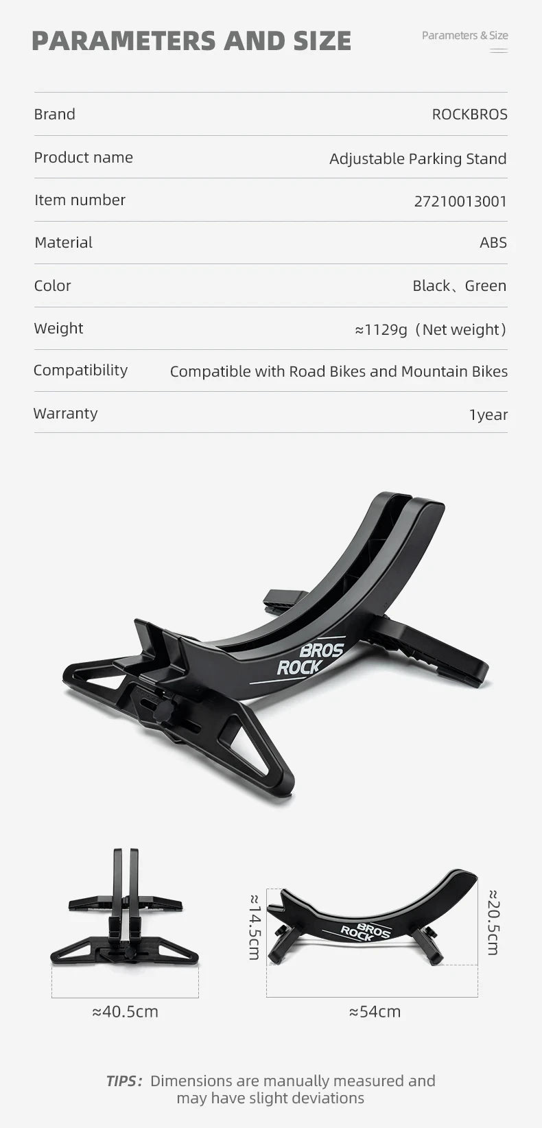 ROCKBROS Bicycle Park Rack Indoor Bike Storage Parking Stand 30-80 MM Width Adjustable For MTB Road Bike Bicycle Accessories