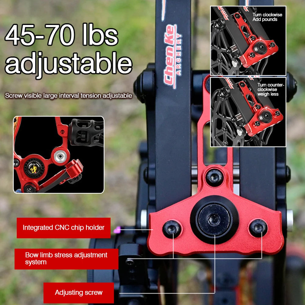 New Fiery Compound Bow Pulley Bow Adult Outdoor Archery Steel Ball and Arrow Dual-purpose Adult Bow High Precision Shooting