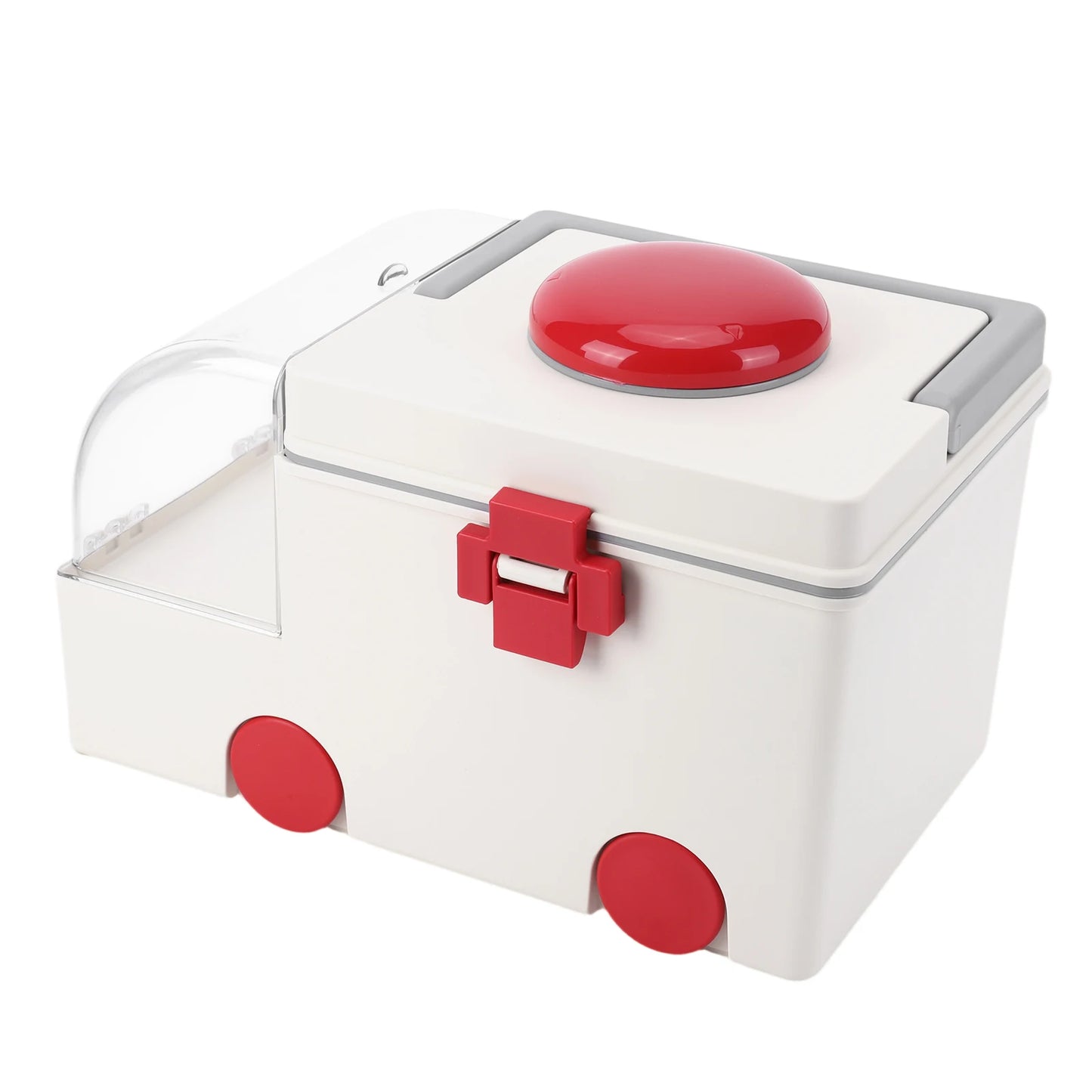 Car-Shaped Household Medicine Box Large Capacity Home Medicine Organizer Wear Resist Plastic First Aid Kit for Room Decor