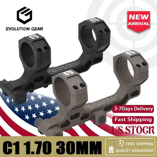 Tactical BOC 30mm 34mm Tube Modular Scope Mount 1.7 inch For Rifle Scope Hunting and Airsoft