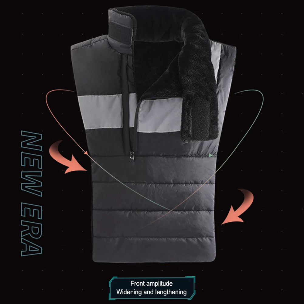 Winter Extended Scarf Reflective Thermal Neck Gaiter Waterproof Motorcycle Full Neck Protectors Scarf for Winter Outdoor Cycling