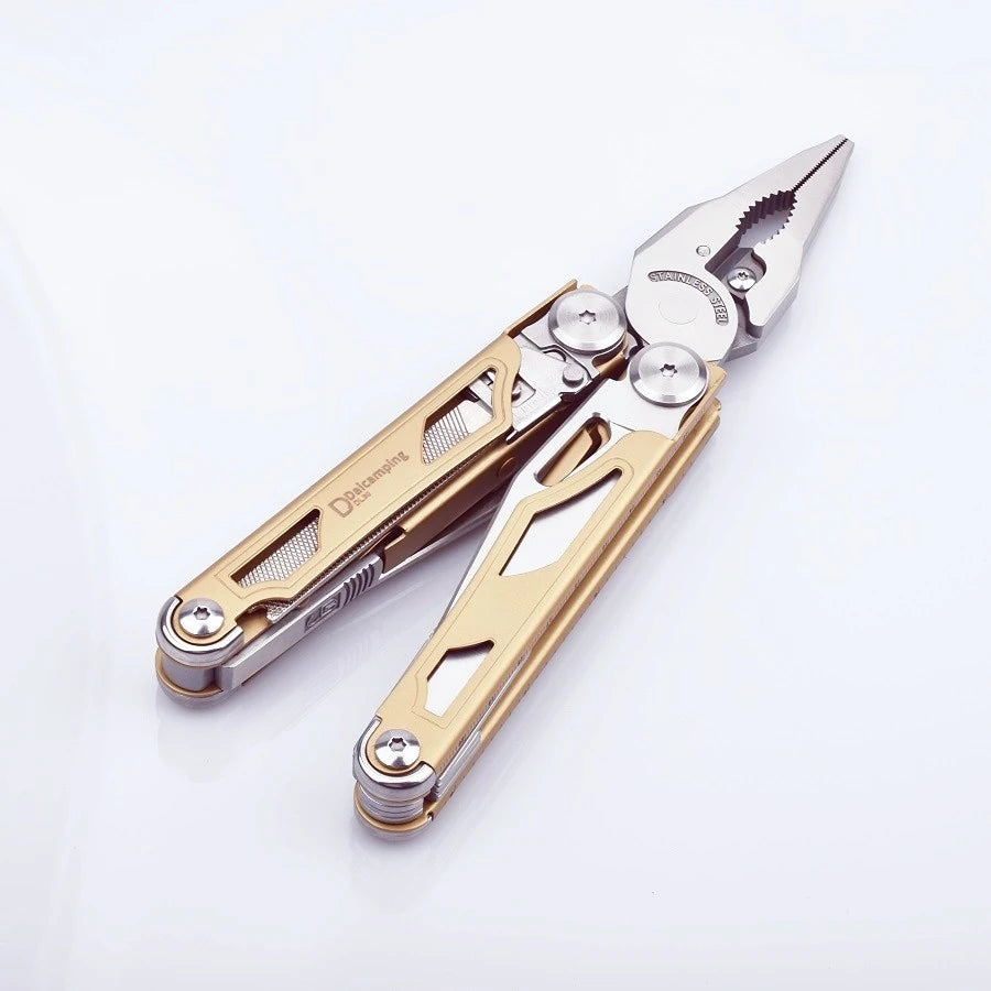 Daicamping 30Yellow Multifunctional Multi Tool Multi-tool Sets Cutter Pliers Folding Knife Multitools Hand Tools Set