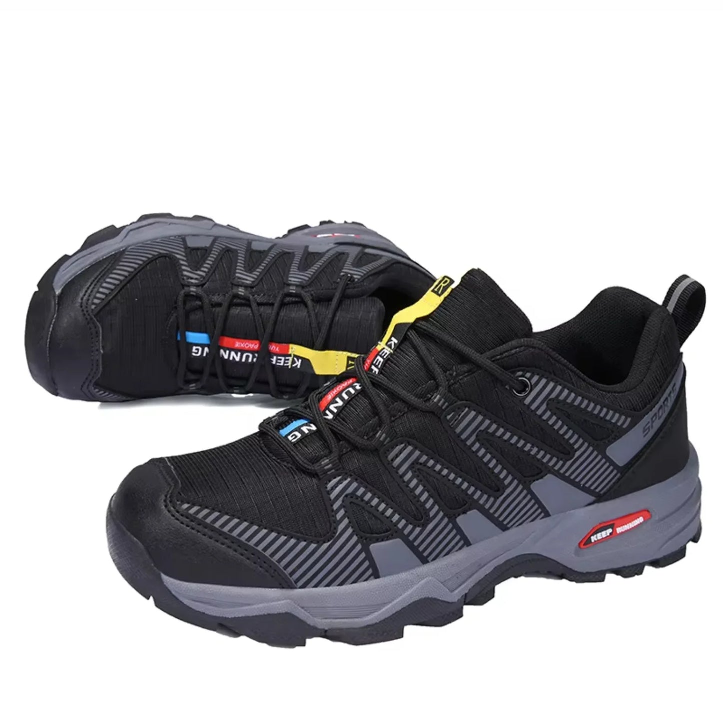 Men's Mountaineering Shoes, Cycling Shoes Solomon Outdoor Tourism Hiking Shoes Breathable Lightweight Anti slip Shoes