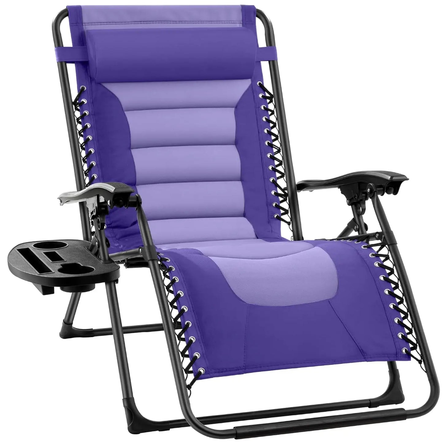 Oversized Padded Zero Gravity Chair, Folding Outdoor Patio Recliner, XL Anti Gravity Lounger for Backyard, Customized