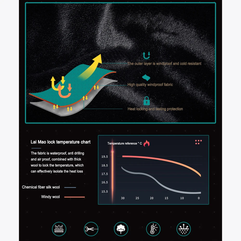 Winter Extended Scarf Reflective Thermal Neck Gaiter Waterproof Motorcycle Full Neck Protectors Scarf for Winter Outdoor Cycling